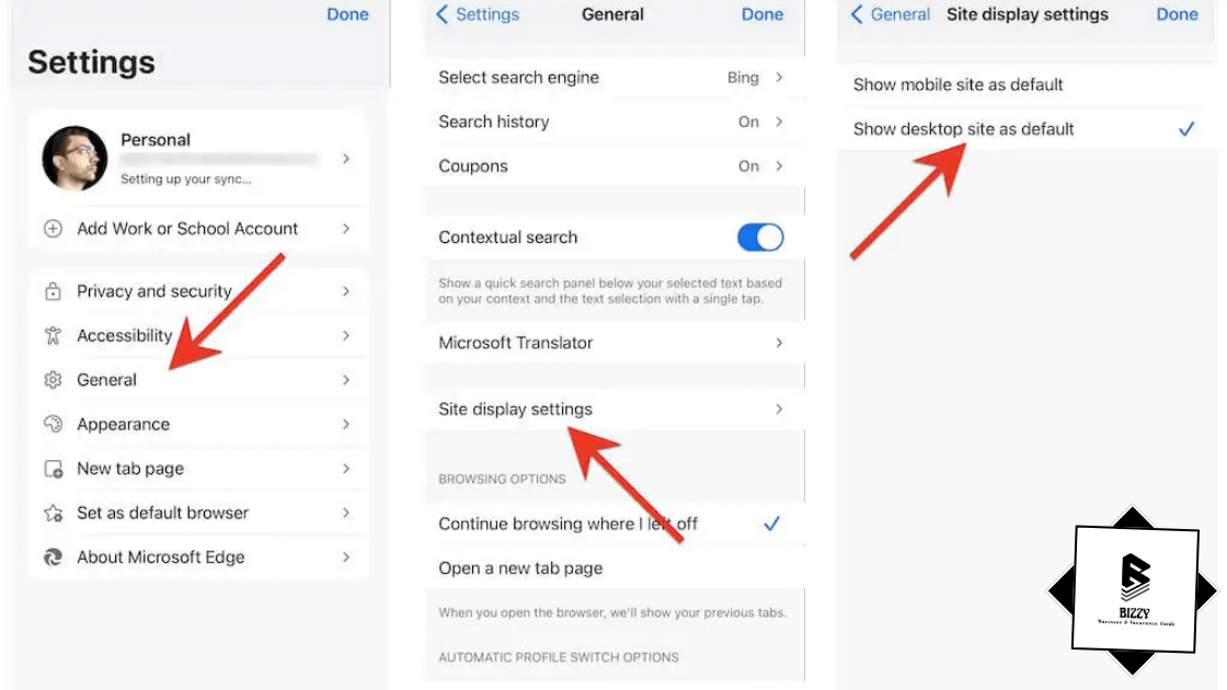 Enabling Desktop View on Mobile